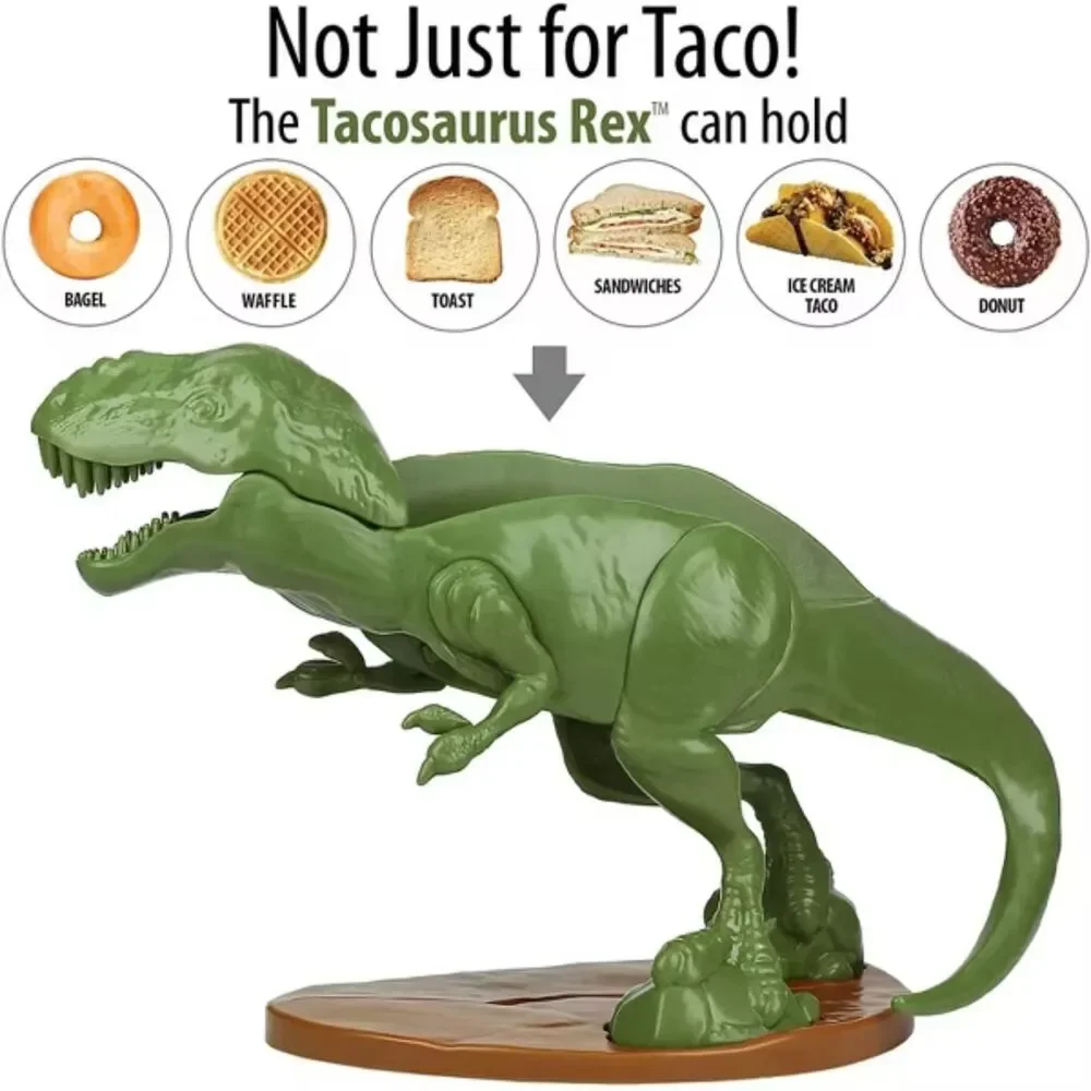 Funwares TACOsaurus Rex Sculpted Dinosaur Taco & Snack Holder